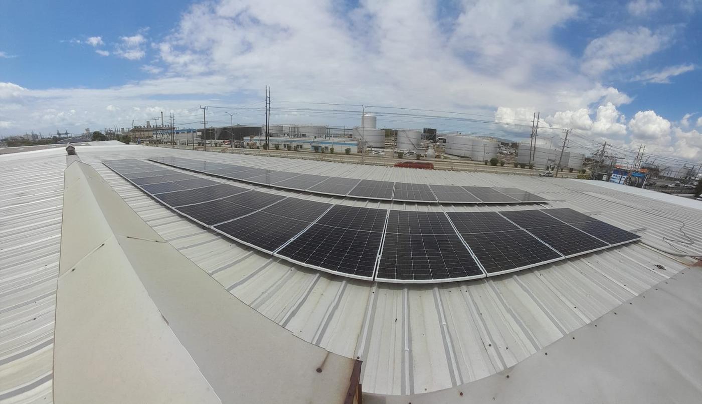 Solar panels at an FCJ site